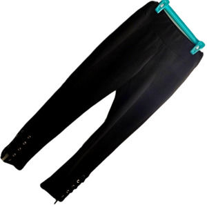 🌟 Free 🌟 with Purchase Capris Missing String Knitted Look Legging Black Cute